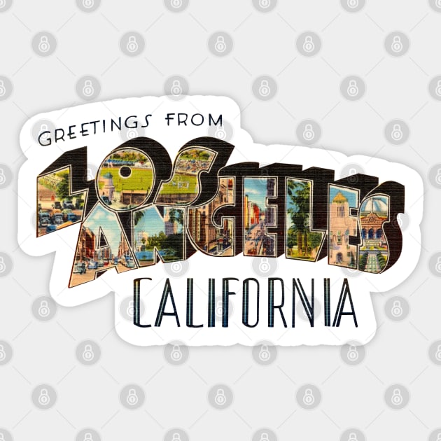 Greetings from Los Angeles California Sticker by reapolo